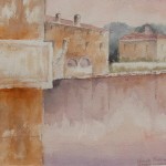 Anna Maria Peverieri, Bagni Vignoni (acquerello)