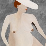 Anna d'Aloisio Mayo, Senza titolo (olio su carta, 70x100)