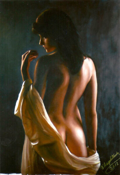Antonio D'Angelo, Delia (olio su tela, 60x80)