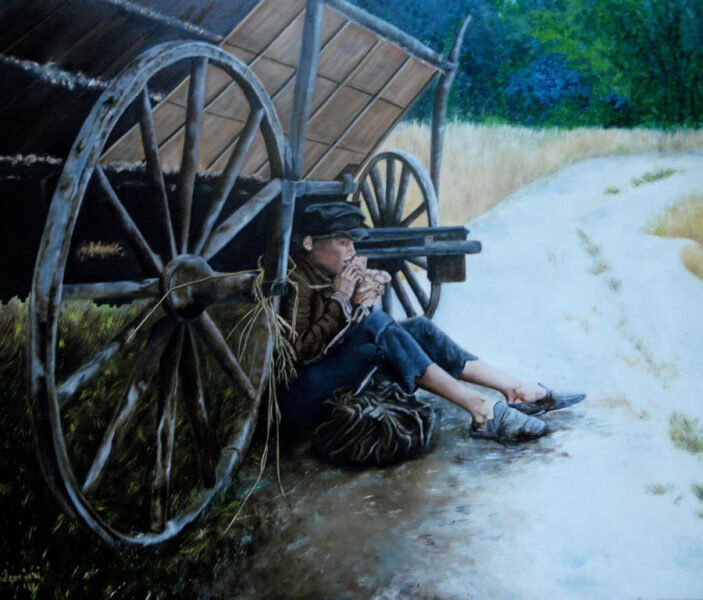 Maria Falconieri, OLIVER (olio su tela, 50x60)