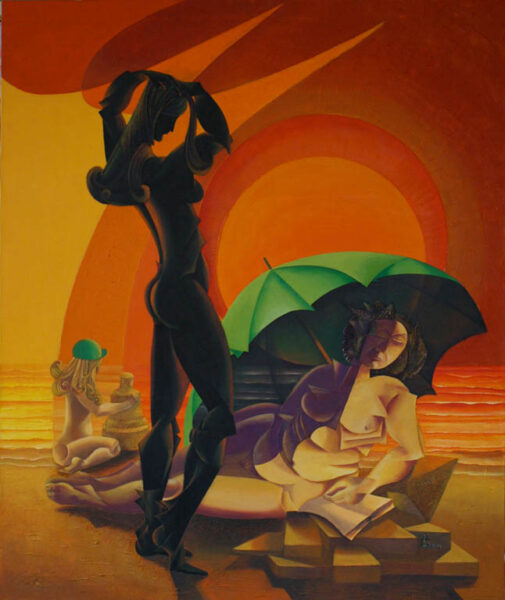 Martino Gaudiano, ESTATE -2003 (acrilico su tela, cm 100x120)