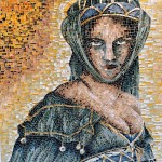 Marzia Dottarelli, Popolana medievale (mosaico in vetro, 54,5x64,5)