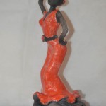 Patrizia Burlando, Ballerina di flamenco (scultura RAKU)